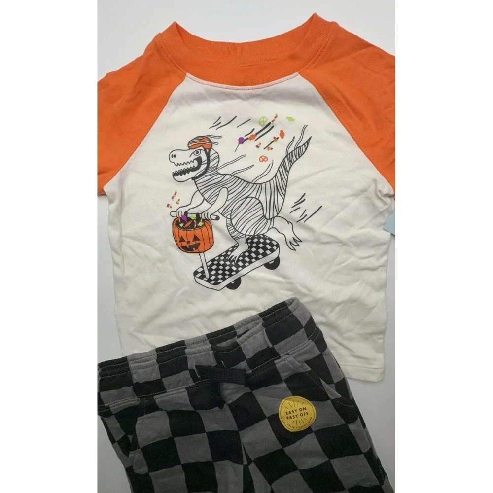 New Boys Size 12 Months Two Piece Cat & Jack Halloween Season Outfit NWT